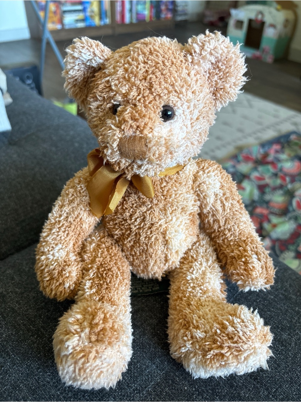 Vintage Rare Russ Berrie Fraser Classic Plush Teddy Bear with Ribbon